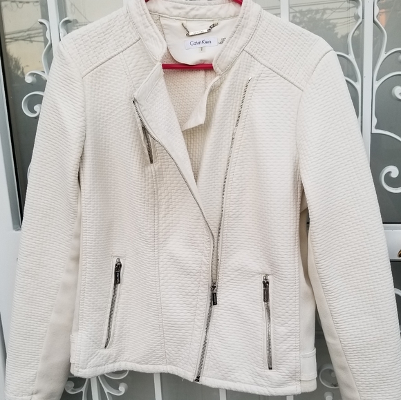 Calvin Klein Faux Leather Jacket - Picture 5 of 11